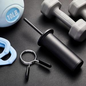 Lasnten Gym Pin with Spring Clip Collar Weight Stack Extender Pin for 2 inch Weight Plate Cable Strength Exercise Machine Gym Training Home Fitness Equipment (Black)