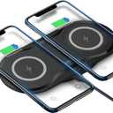 30Watt Dual Wireless Charging Pad for Multiple Devices, Dual 15W Charging Pad for iPhone 16/15/14/13/12/11/X,for Samsung Galaxy S25/S24/S23/S22/S21/S20/S10, and More. with USB-C Cable