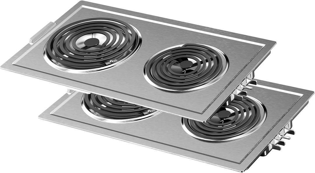 [2 PACK] Upgraded JEA7000ADSA Coil Element Cartridge Compatible with Jenn Air Cooktop Replacement Parts, JEA7000ADS Oven Coil Replacement For Whirlpool Electric Burner Cartridge