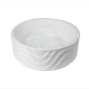 420x420x160mm Round Matt White Above Counter Ceramic Basin