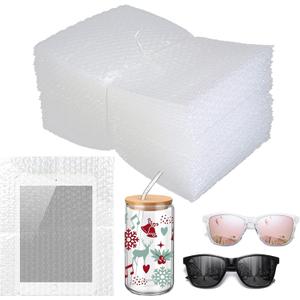 50Pcs Bubble Pouches Wrap,8x10Bubble Pouches for Shipping,Double Wall Bubble Cushioning Wrap out Bags for Mailing Packing,Moving and Storage Glass Fragile China Dishes Electronic Item