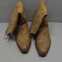 Cowboy Boots for Women Mid Calf Black Cowgirl Boots Square Toe Western Boots Womens Cowboy Boots Chunky Heel botas vaqueras para mujer, Tan, 8