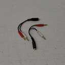 2-Pack 6-inch 3.5mm Stereo Female to Dual 3.5mm Mono Male Left/ Right Adapter Cable, AV-Y16-2