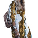 Women’s Swimsuit Cover up, Silky Button Down Shirt Midi Dress Kimono, Summer Bathing Suit Beach Coverups for Women(Size M)