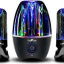 beFree Sound 2.1 Channel Bluetooth Multimedia LED Dancing Water Sound System,Black,BFS-Dancing Water