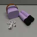 Karaoke Machine for Kids, Portable Mini Speaker with 2 Wireless Microphones, 2026 TOP Kids Gifts for Girls Ages 3, 4, 5, 6, 7, 8, 9, 10, 12 +Years Old, 4-12th Birthday Present Toy Party (Purple)