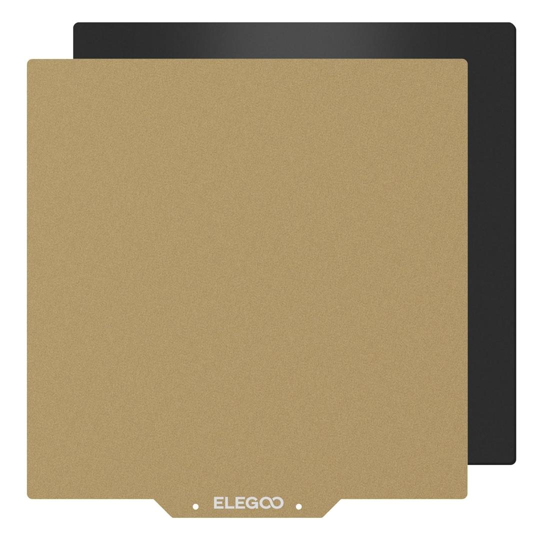 ELEGOO 235x235mm PEI Sheet Magnetic Build Plate, PEI Spring Steel Flexible Platform with Adhesive Bed for Neptune 3 Pro 3D Printer