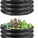 Gartist 2 Pcs 2x2X1 FT Round Galvanized Raised Garden Bed Kit, Black Outdoor Planter Garden Bed, Metal Raised Box for Vegetables, Fruits, Flowers & Herbs