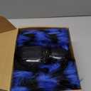 2 Pack 50" Halloween Light Up Spiders, Giant Hairy Spider Decorations with Blue and Purple LED Lights, Scary Indoor Outdoor Halloween Decor for Yard Porch Tree Party Haunted House