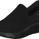 Skechers Men's Go Walk Flex No Hands Hands Free Slip-Ins Sneaker, Black, 8.5