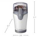 Hamilton Beach Fresh Grind Electric Coffee Grinder for Beans, Spices and More, Stainless Steel Blades, Removable Chamber, Makes up to 12 Cups, White