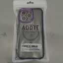 ADDIT Compatible with iPhone 16 Pro Max Case Compatible with MagSafe Military-Grade 10FT Drop Resistant Matte Skin Feeling Back Cover Case for iPhone 16 Pro Max (Purple)