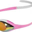 ARENA Unisex Youth Spider Junior Swim Goggles Girls and Boys Ages 6 to 12 Fogless Lenses Easy to Adjust Strap No Leak
