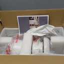 Ceiling Fans with Lights-36 Low Profile Ceiling Fan with Light and Remote/APP Control,Flush Mount,DC Reversible,LED Dimmable Modern Ceiling Fans for Bedroom,Indoor/Outdoor Patio Use(White)