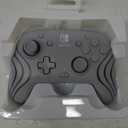 PDP Afterglow Wave Enhanced Wired Nintendo Switch Pro Controller, 8 Colors RGB LED, Dual Programmable Gaming Buttons, Volume Control, 3.5mm headphone jack, Officially Licensed by Nintendo, Grey