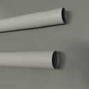 Closet Rods for Hanging Clothes, 17 to 99 Inches Stepless Adjustable Metal Closet Rod, 1.3 Inches Heavy Duty Clothes Hanging Rod for Closet Wardrobes Laundry RV (17-99IN, Matte White)