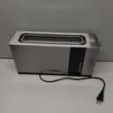 Mueller UltraToast Full Stainless Steel Toaster 2 Slice, Long Extra-Wide Slots with Removable Tray, Cancel/Defrost/Reheat Functions, 6 Browning Levels with LED Display, Housewarming Gifts New Home