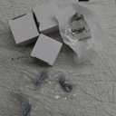 coolnews 4 Pack Crystal Glass Cabinet Knobs, Brushed Nickel Cabinet Knobs and Pulls, Square Knobs for Dresser Drawer