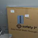 Safety 1st Easy Install Walk Thru Baby Gate for Doorway With Door, Dog Gates, Fits 29"-38", Easy Install 28" Tall, White