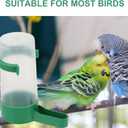 POPETPOP Automatic Bird Water Dispenser with Spill-Resistant Design 3.3-Inch Outlet Plastic Parakeet and Parrot Cage Feeder for Home and Aviary Use
