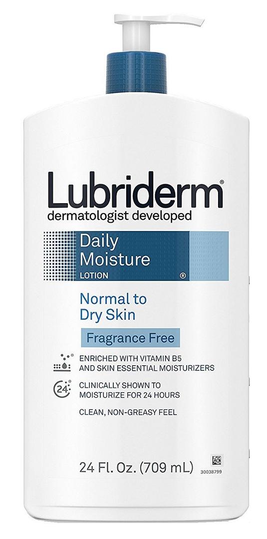 Lubriderm Daily Moisture Lotion Fragrance-Free 24 Ounce Normal to Dry (709ml) (2 Pack)