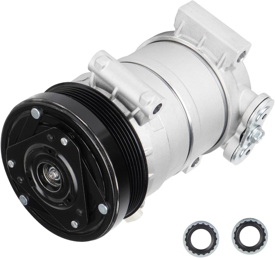 AC Compressor with Clutch for Escalade 5.7L 1999 2000, Silverado 5.7 1995-1998, Suburban 1500 5.7L 1996-1999, Yukon 5.7 1996-2000, for Cadillac/Chevrolet/GMC C1500 C2500 C3500 K1500 K2500 K3500