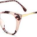 FEISEDY Oversized Cat Eye Glasses Frame Non Prescription Eyeglasses with Clear Lens Eyewear for Women Men B0066 (Tortoise)