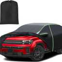 Mixsuper Liner Car Cover for Hyundai Santa Fe 2006-2026, 7 Layers Full Car Cover All Weather Car Covers for Santa Fe, Waterproof Outdoor Cover with Zipper Door Reflective Strips