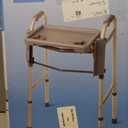 Medline Walker Flip Tray Table with 2 Cup Holders, Universal Tray for Standard Folding Walkers, Mobility Accessories for Home, Medical Equipment Accessories, Gray, 1 Count