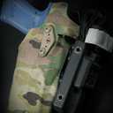 Tactical Holster Adapter Tourniquet Holder Mount QLS Police Gear Accessories Belt Attachment (BK)