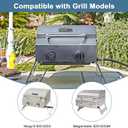 Replacement Parts for Nexgrill 820-0033 Grill, Grill Grate, Heat Shield Flame Tamer and Burner for Nexgrill 820-0033 2 Burner Grill, Megamaster 820-0033M Propane Gas Grill