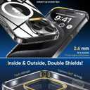 5 x SUCGLES for iPhone 15 Pro Max Case with MagSafe, N56 Strong Magnet, 12FT Drop Protection, Anti-Yellowing, Magnetic Slim Phone Case for Apple 15 Pro Max (Crystal Clear)