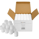 Bulk Pack of  around 300 White Votive Candles - Box of around 300 Unscented Candles - 10 Hour Burn Time - Bulk Candles for Weddings, Parties, Spas and Decorations