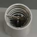 Chandelier Shades Set of 6,Small lamp Shades clip on bulb, mini lamp shade with White Linen Dia 3"Top x 6"Bottom x 5"H (White, 3x6x5")