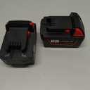 2 Pack 18V 5Ah Battery Replace for Milwaukee M18 Battery 48-11-1850 48-11-1860, Compatible with Milwaukee 18V Battery Charger and Cordless Power Tools