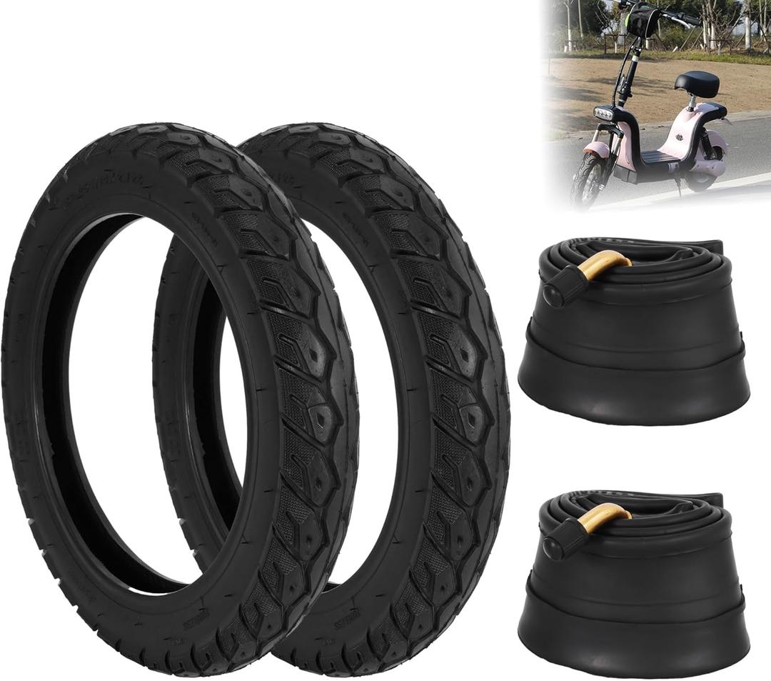 14X2.125 E-Bike Tire Tube,SOGIME 57-254 Tire and Inner Tube 2 Packs for Electric Bike Ride-On Scooter