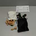 AMEROUS Magnetic Wooden Chess Pieces, Tournament Staunton Wood Chessmen Pieces Only, 3.03" King Figures Chess Game Pawns Figurine Pieces with 2 Storage Bags, Replacement of Missing Pieces