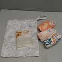 Nora's Nursery Reusable Swim Diapers and Wet Bag - One Size Fully Adjustable - Tropical 3 Pack with Wet Bag