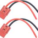120A Battery Connector with 6 AWG 25cm Silicone Cable (2 Sets), Quick Connect Quick Disconnect Battery Connector, for car, camper, boat,motorhome (Red)