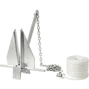 Heavy Duty Boat Anchor Kit with a 5/8/10/13/18 lb Danforth Anchor,Anchor Chain, Anchor Rope and Shackle,Boat Anchor for Pontoons, Dinghies, Fishing Boats, Bass Boats,Sport Yachts