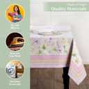 Maison d' Hermine Table Cloth Rectangle Table 100% Cotton 70 x 140 Inches Tablecloth Reusable Decorative for Dining Kitchen Room Farmhouse Home Gifts for Mothers Day Spring Summer - Magnolia Mornings