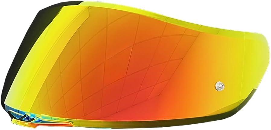 K1 Face Shield Replacement,UV Protective Scratch-resistant helmet Visor compatible with AGV K1, K1S, K3SV, K5, K5S Helmet (Revo Deep Red-day use only) (L)