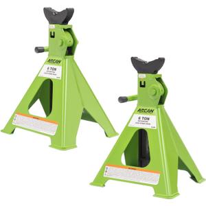 ARCAN 6-Ton Ratcheting Jack Stands, Pair, Model ALJS6