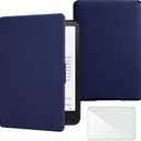 Smart Case Compatible with Kindle Paperwhite 5th/6th/7th Generation e-Reader (2012-2018 Released - Model No:EY21 & DP75SDI), Includes a Screen Protector - Premium PU Leather Cover with Auto Sleep/Wake
