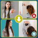 Child Safety Door Knob Cover (4 Pack) Hard-to-Remove Dual-Lock Door Handle Covers for Kids - Reusable Baby Proof Door Knob Locks - Installs Easily, No Tools Needed (Transparent)