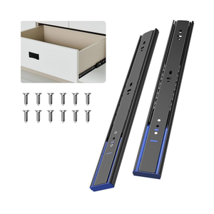 PHWALK 20 Inch Soft Close Full Extension Drawer Slides, Ball Bearing Heavy Duty 100 lb Capacity Drawer Glides for File Cabinet, Closet, Dresser and Office Drawers – Side Mount Black Rails (1 Pair) PHWALK 20 Inch Soft Close Full Extension Drawer Slides, Ball Bearing Heavy Duty 100 lb Capacity Drawer Glides for File Cabinet, Closet, Dresser and Office Drawers – Side Mount Black Rails (1 Pair)
