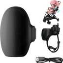 Portable Stroller Rocker Sleep Aid, Fits All Strollers and Prams,Gently Rocks Any Stroller or Pram, Rechargeable Bouncer with Adjustable Speed(Black)