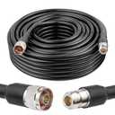 XRDS -RF KMR400 N Male to N Female Cable 50FT, 50 ohm KMR400 Low Loss Type N Female to Type N Male Extension Cable for WiFi/Ham Radio Antenna, Signal Booster, Router, Amplifier