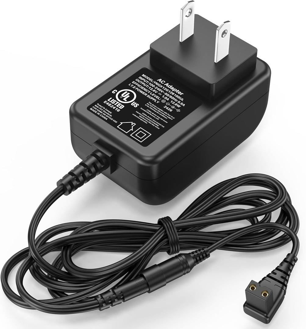 12.6V for Paxcess HJ1103J HJ1103 Cordless Automatic Robotic Swimming Pool Robot Vacuum Cleaner Charger Plug Power Cord AC DC Adapter for Paxcess HJ1103 Pool Vacuum Battery Charging Cable Power Supply