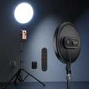 Weilisi Large Ring Light with Stand, 72 Tripod with Ring Light, 6500K Full-Screen Ringlight Tripod for iPhone with Phone Holder, Selfie Light for Makeup, Barber, Video Recording, Photography
